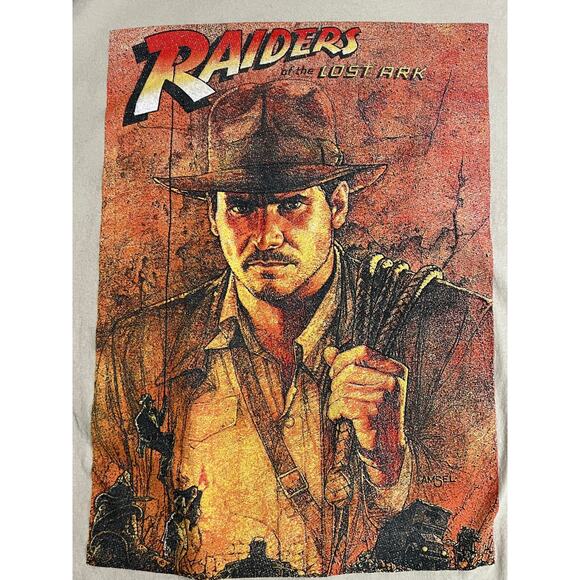 Indiana Jones Raiders of the Lost Ark XXL T-Shirt - Vintage Style Movie Tee - Picture 3 of 8